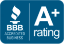 BBB badge represents the A+ rating